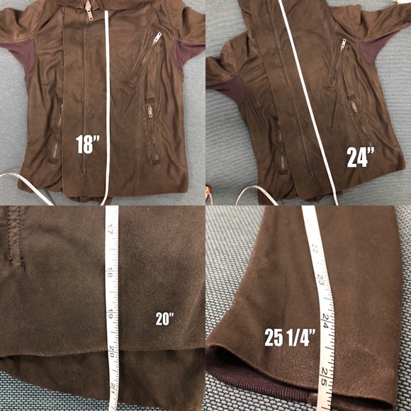 Rick Owens Lambskin Classic Biker Jacket Sz 6 Brwn - Picture 5 of 8